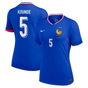 Maillot Equipe de France Femme Domicile Euro 2024 Kounde