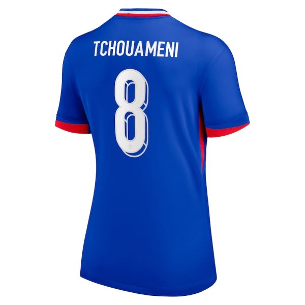 Maillot Equipe de France Femme Domicile Euro 2024 Tchouameni