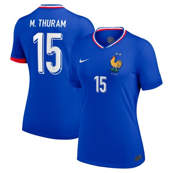 Maillot Equipe de France Femme Domicile Euro 2024 Thuram