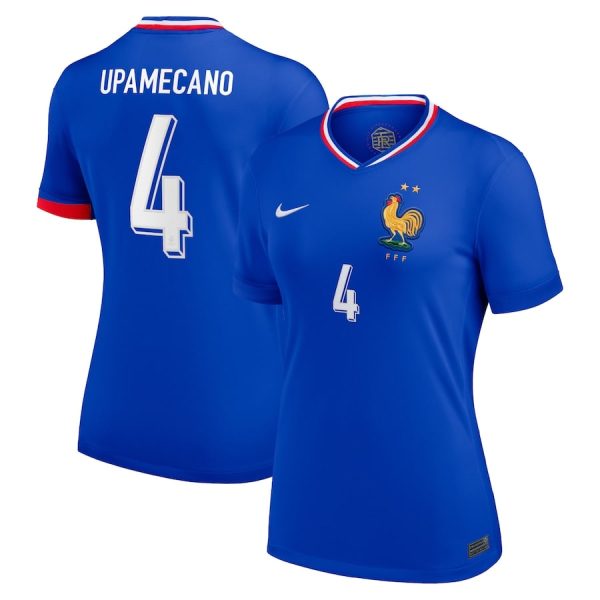 Maillot Equipe de France Femme Domicile Euro 2024 Upamecano