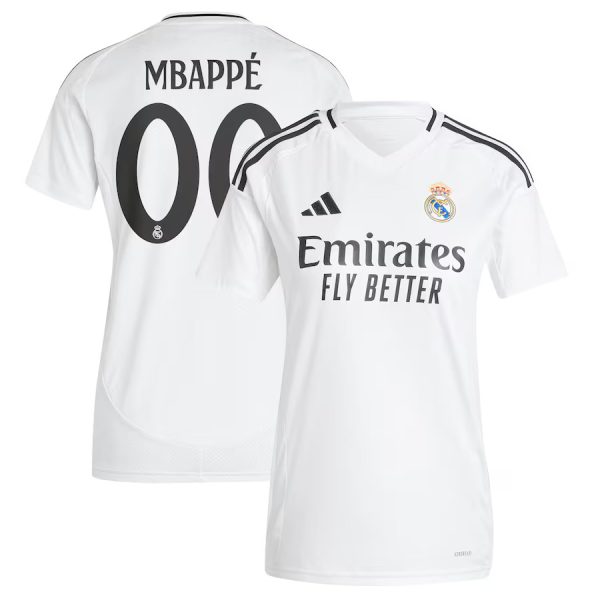 Maillot Femme Real Madrid Domicile 2024 2025 Mbappe