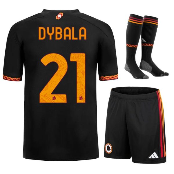 Maillot Kit Enfant AS Roma Third 2023 2024 Dybala