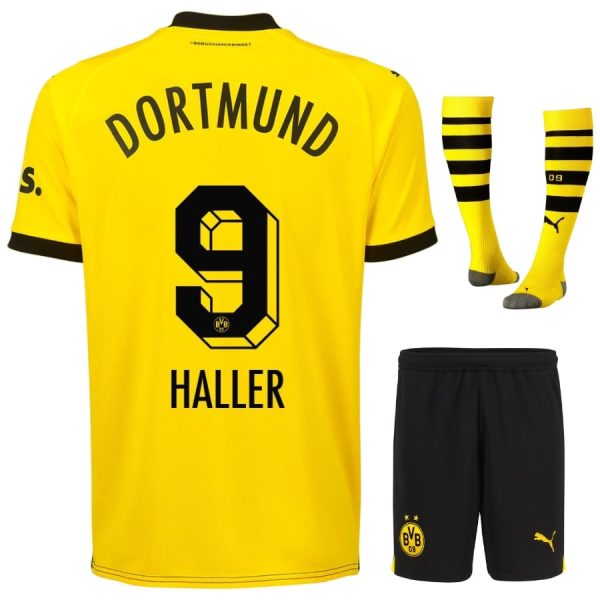 Maillot Kit Enfant BVB Dortmund 2023 2024 Domicile Haller