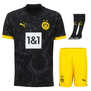 Maillot Kit Enfant BVB Dortmund Exterieur 2023 2024