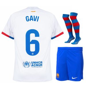 Maillot Kit Enfant Barca 2023 2024 Exterieur Gavi