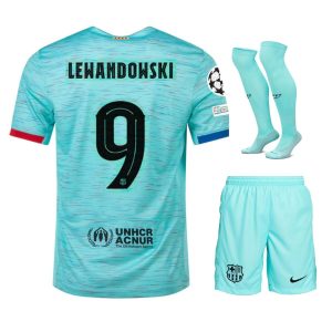 Maillot Kit Enfant Barca 2023 2024 Third Lewandowski