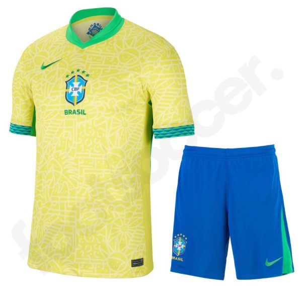 Maillot Kit Enfant Bresil Domicile 2024 2025