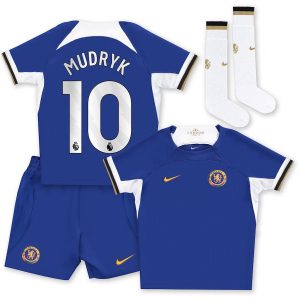 Maillot Kit Enfant Chelsea Domicile 2023 2024 Mudryk