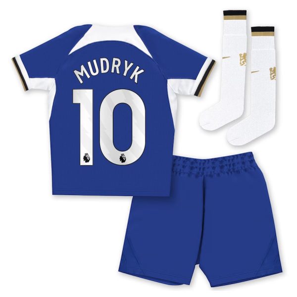 Maillot Kit Enfant Chelsea Domicile 2023 2024 Mudryk