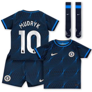 Maillot Kit Enfant Chelsea Exterieur 2023 2024 Mudryk