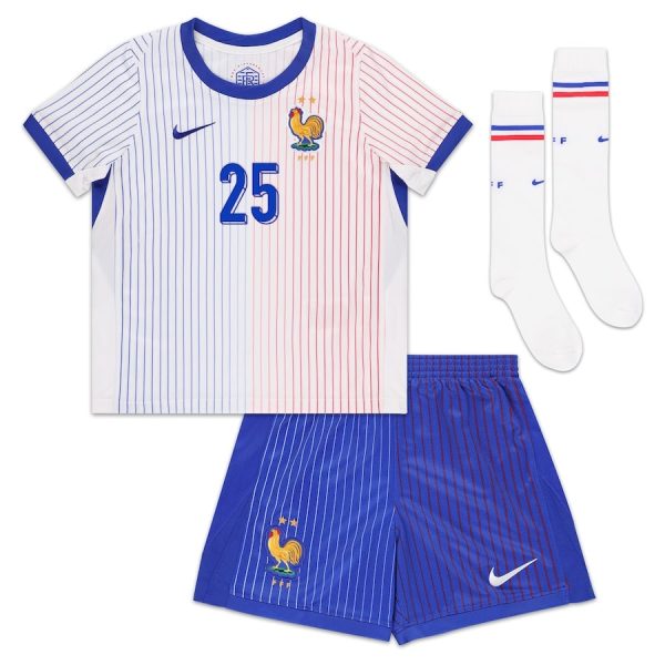 Maillot Kit Enfant Equipe De France Euro 2024 Away Barcola