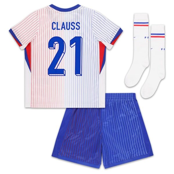 Maillot Kit Enfant Equipe De France Euro 2024 Away Clauss