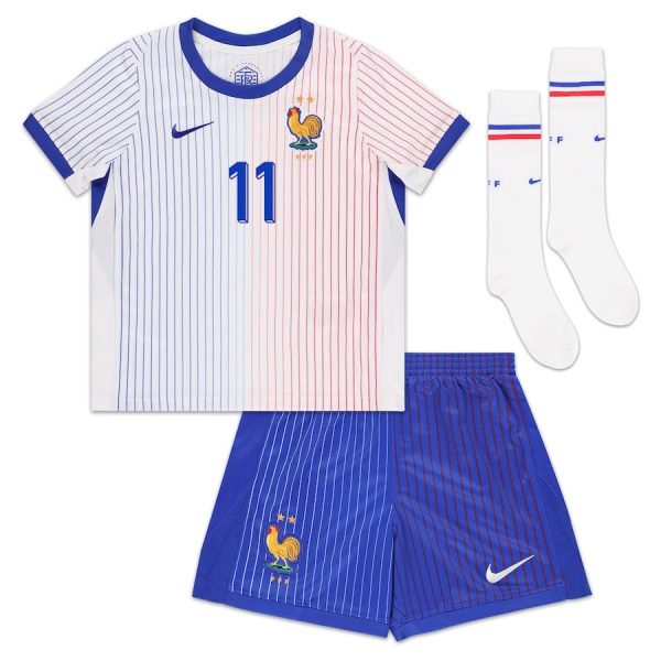 Maillot Kit Enfant Equipe De France Euro 2024 Away Dembele