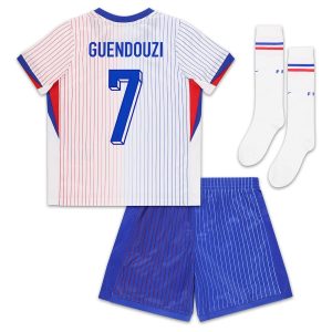 Maillot Kit Enfant Equipe De France Euro 2024 Away Guendouzi