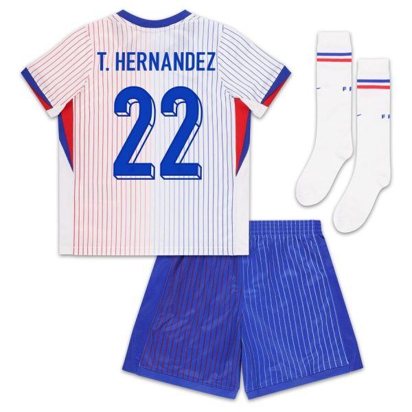 Maillot Kit Enfant Equipe De France Euro 2024 Away T.Hernandez