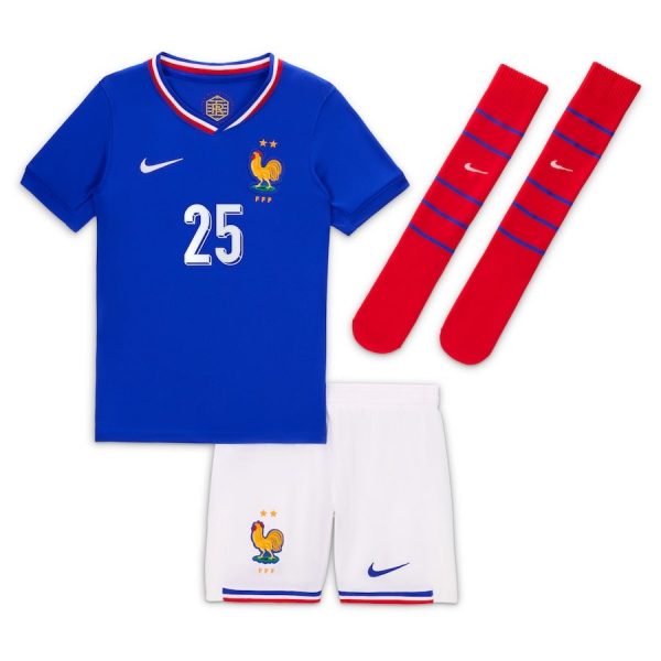 Maillot Kit Enfant Equipe De France Euro 2024 Barcola