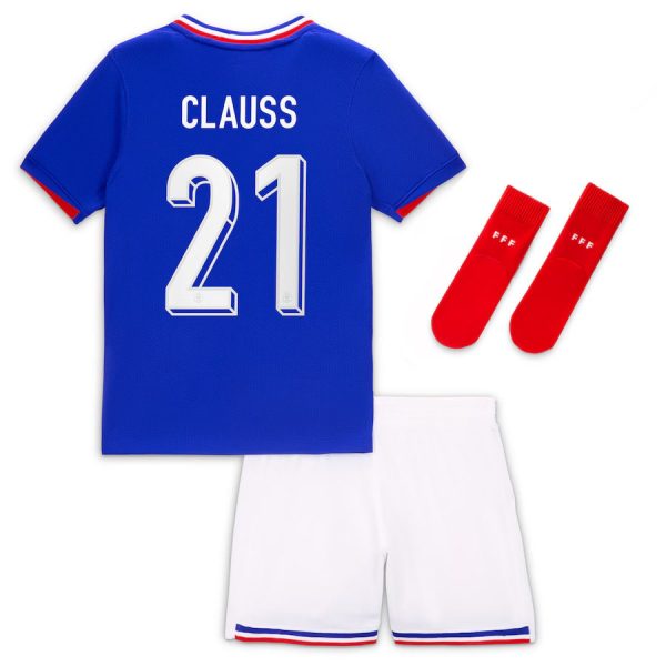 Maillot Kit Enfant Equipe De France Euro 2024 Clauss