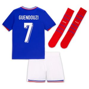 Maillot Kit Enfant Equipe De France Euro 2024 Guendouzi