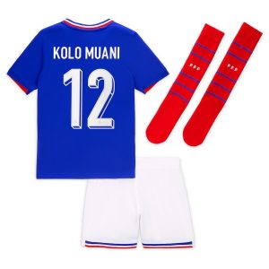 Maillot Kit Enfant Equipe De France Euro 2024 Kolo Muani