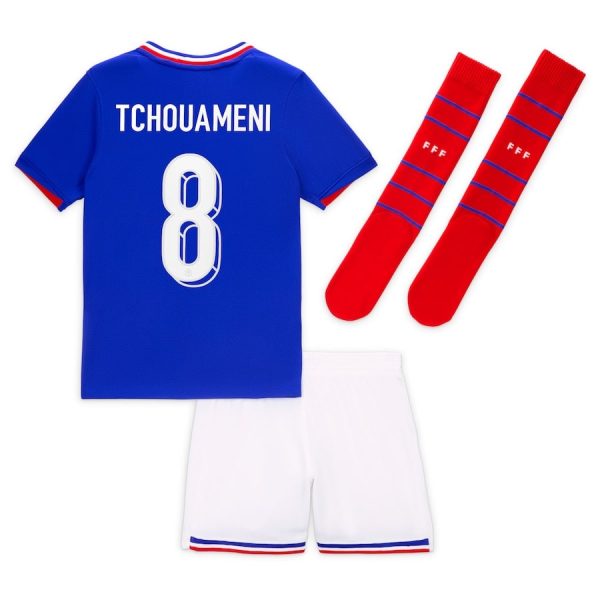 Maillot Kit Enfant Equipe De France Euro 2024 Tchouameni