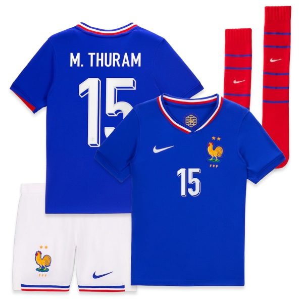 Maillot Kit Enfant Equipe De France Euro 2024 Thuram