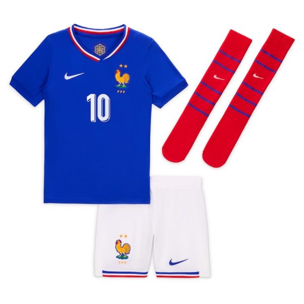 Maillot Kit Enfant Equipe De France Mbappe Euro 2024