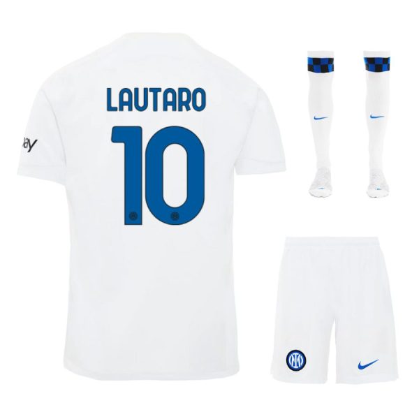 Maillot Kit Enfant Inter Milan 2023 2024 Exterieur Lautaro