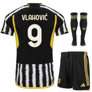 Maillot Kit Enfant Juventus Domicile 2023 2024 Vlahovic