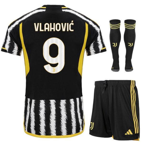 Maillot Kit Enfant Juventus Domicile 2023 2024 Vlahovic