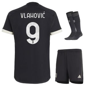 Maillot Kit Enfant Juventus Third 2023 2024 Vlahovic