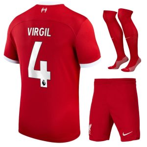 Maillot Kit Enfant Liverpool Domicile 2023 2024 Virgil