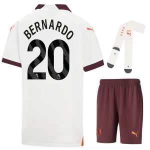 Maillot Kit Enfant Manchester City Exterieur 2023 2024 Bernardo