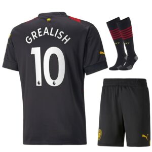 Maillot Kit Enfant Manchester City extérieur 2022 2023 Grealish