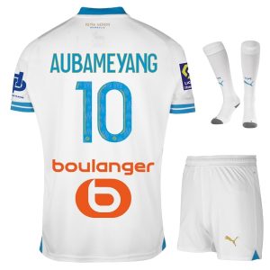 Maillot Kit Enfant OM 2023 2024 Domicile Aubameyang