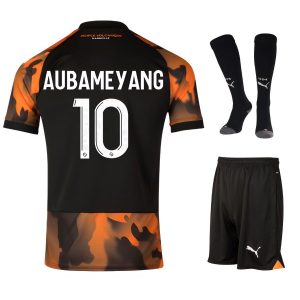 Maillot Kit Enfant OM 2023 2024 Third Aubameyang