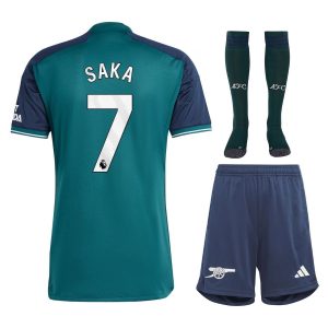 Maillot Kit enfant Third Arsenal 2023 2024 Saka