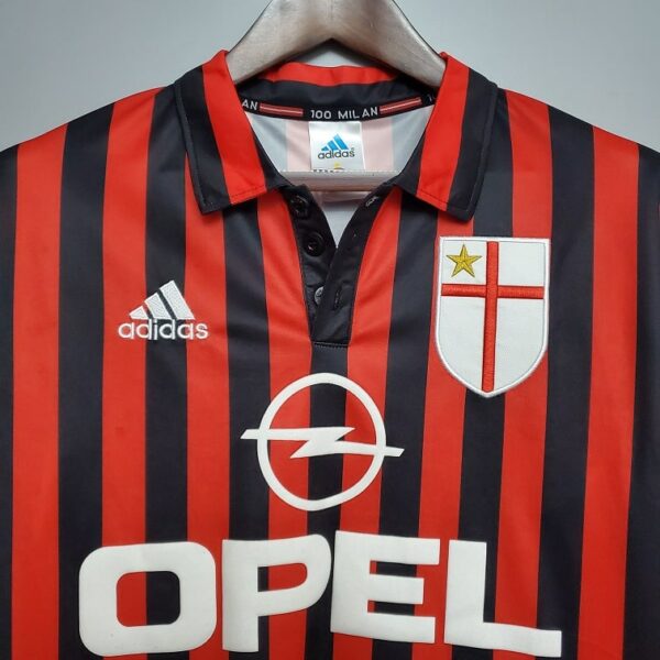 1999-00 Maillot Milan AC Retro Vintage Domicile