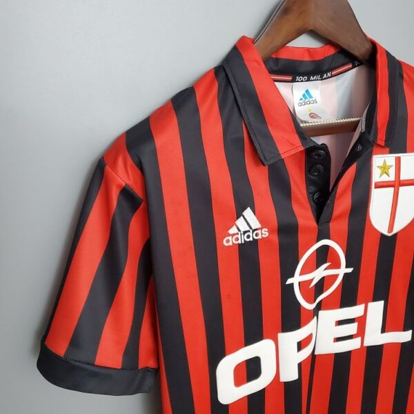 1999-00 Maillot Milan AC Retro Vintage Domicile