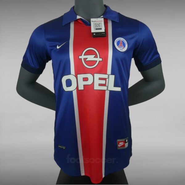 Maillot PSG Retro Vintage 1998 1999 Domicile Hechter