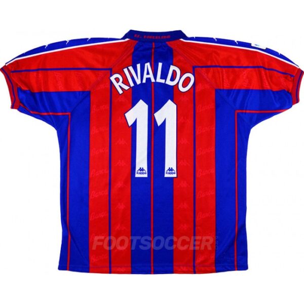 Maillot Barca Domicile 1997-1998 Rivaldo