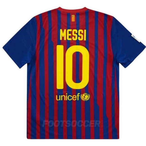 Maillot Barca Domicile 2011 2012 Messi