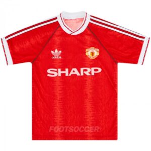 1990-92 Maillot Retro Vintage Manchester United Home