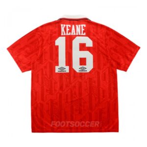 1992-94 Maillot Retro Vintage Manchester United Home Keane