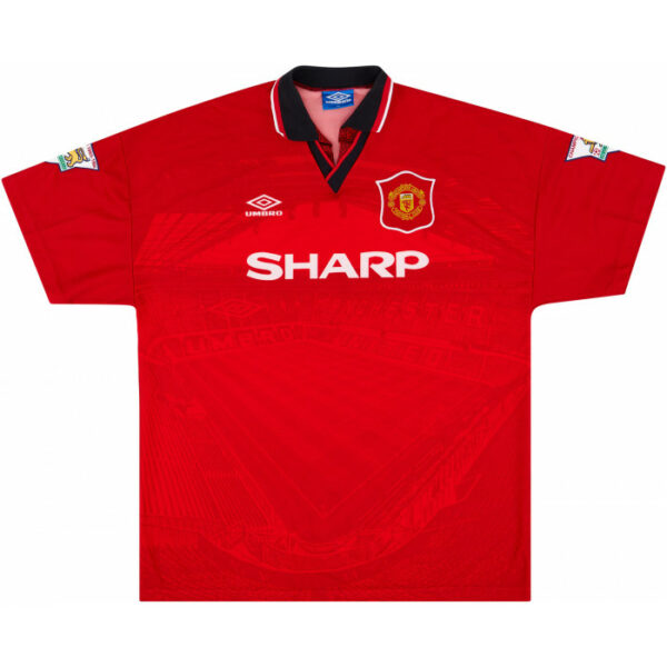 1994-96 Maillot Retro Vintage Manchester United Home Scholes