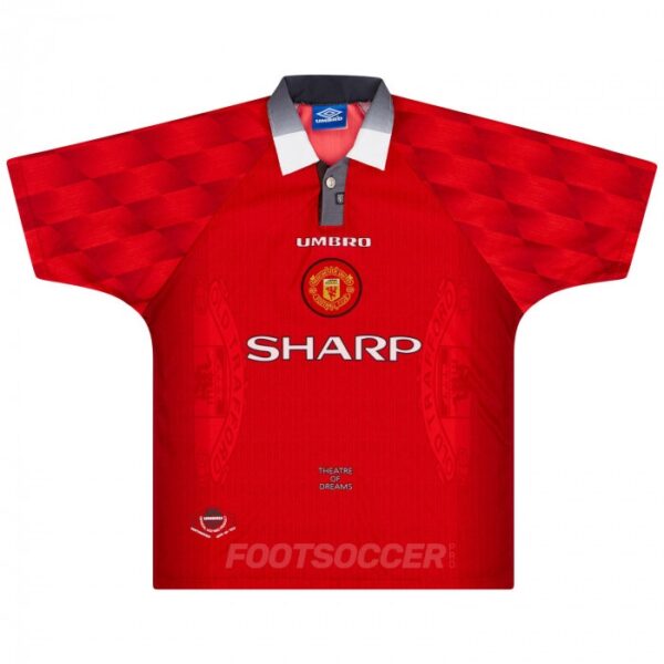 1996-98 Maillot Retro Vintage Manchester United Home