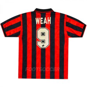 1995-96 Maillot Retro Vintage Milan AC Home WEAH