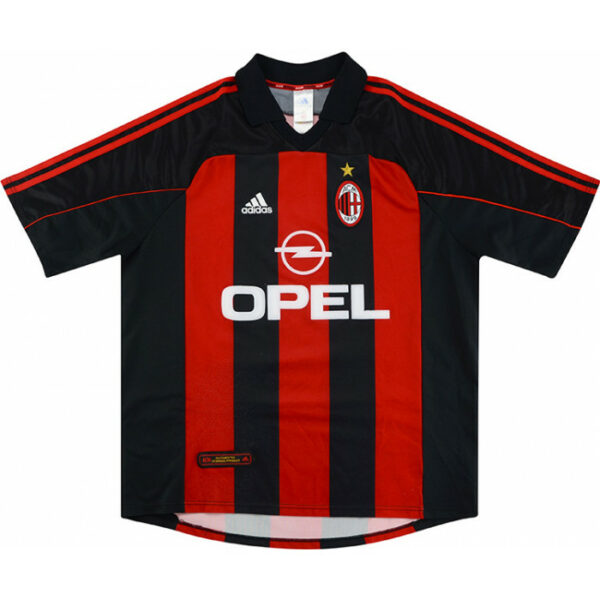 2000-02 Maillot Retro Vintage Milan AC Home MALDINI