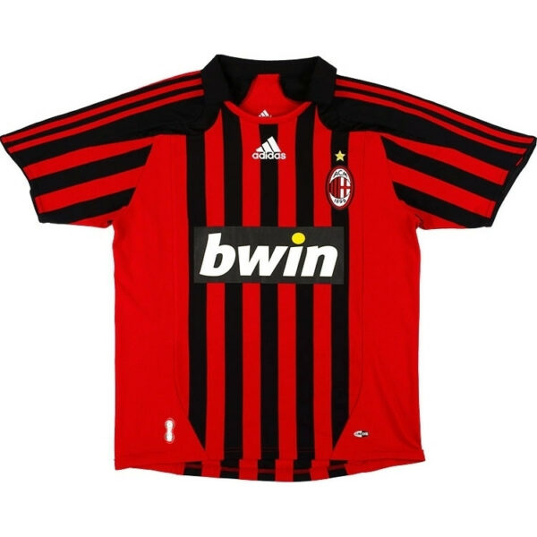 2007-08 Maillot Retro Vintage Milan AC Home GATTUSO