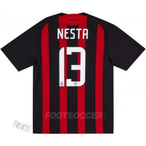 2008-09 Maillot Retro Vintage Milan AC Home NESTA