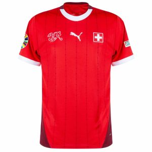 Maillot Suisse Domicile Badges Euro 2024